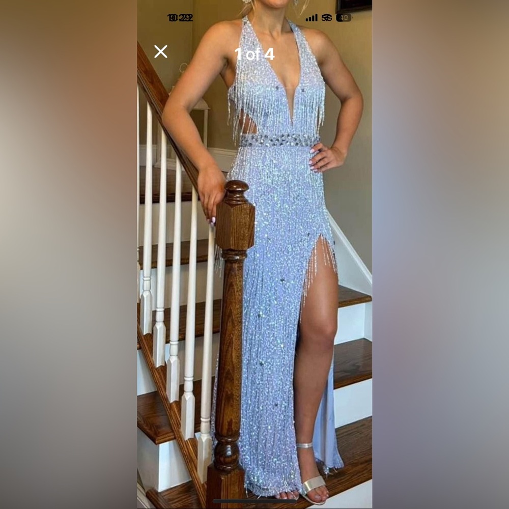 Elegant Blue Evening Dress